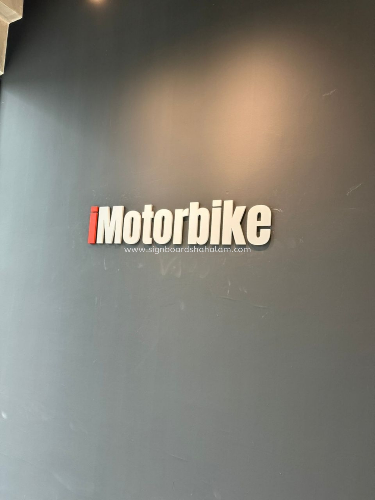 iMotorbike Indoor 3D PVC Cut Out Signage at Kota Damansara, Petaling Jaya  3D Box Up Signage, Complete Set 3D Wording.