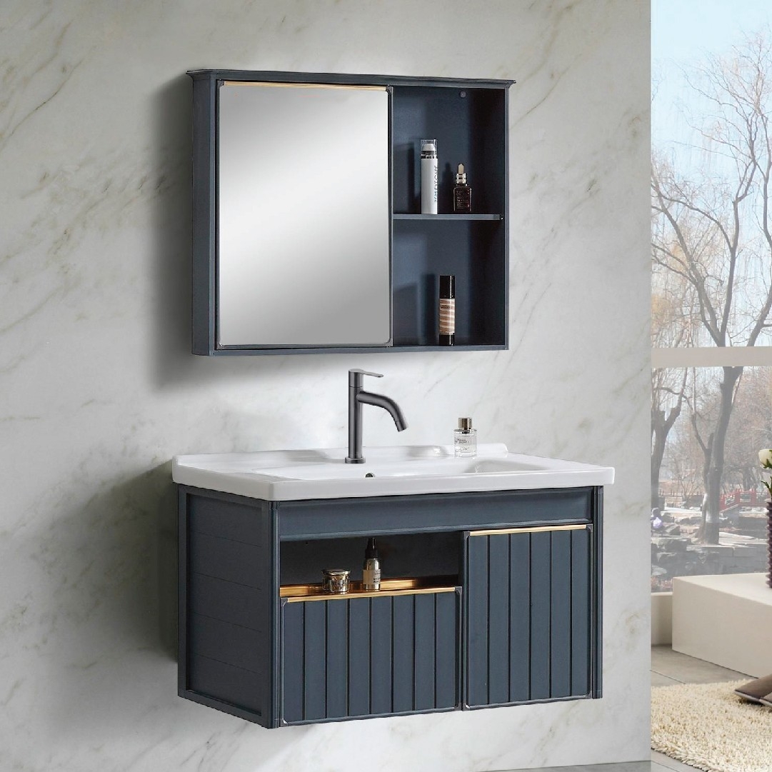 MD MBCS-800-DG BASIN CABINET SET Bathroom Mirror Cabinet Bathroom / Washroom Choose Sample / Pattern Chart