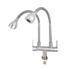 SLINE SSTW FX2-2113A Two/ Double Flexible Pillar Sink Tap/ Faucet - 00917JF TAPS  SANITARY SLINE