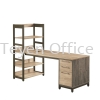 Soho Desk with Side Pier (4 Tiers) & Pedestal TABLE SET C/W CABINET TABLE