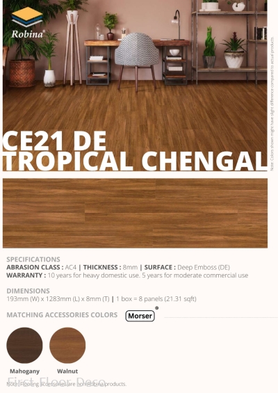 CE21 DE - TROPICAL CHENGAL - ROBINA 8MM - SELECT RANGE - FLOORING