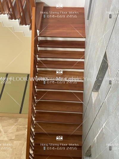 Staircase _ Polish woode floor 