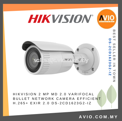 Hikvision 2MP 2 Megapixel Motorized Varifocal IP67 Bullet IP Network CCTV Camera 2.8~12mm H.265+ MicroSD DS-2CD1623G2-IZ