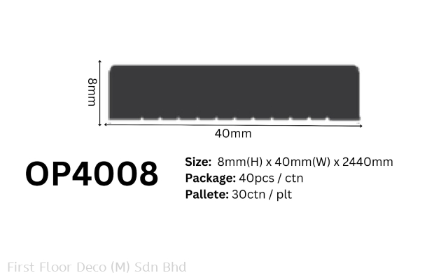 OP4008 - WAINSCOTING - PS FOAM - PANEL - FLUTED PANEL