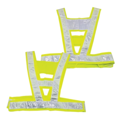 V-type Reflector Safety Cloth/ Reflective High Visibility Safety Vest (Neon/ Yellow) - 00172M