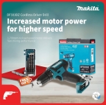 MAKITA 12VMAX DRIVER DRILL 10mm (3/8") DF333DSME/ DWAE/ DWYE/ DZ