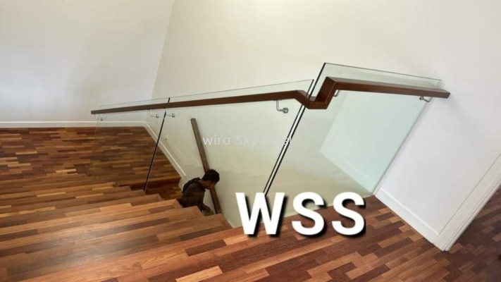 Glass Railing with Timber Handle