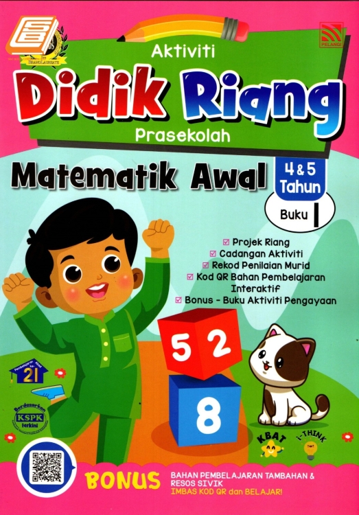 Aktiviti Didik Riang Prasekolah Tahun 4&5 Matematik Awal Buku 1