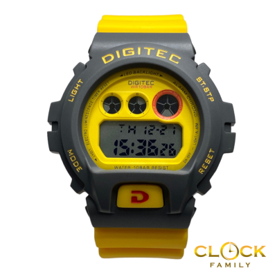 Digitec Yellow PU Rubber Strap Men Digital Watch DG-5098