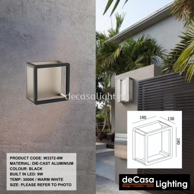 OUTDOOR WALL LIGHT (W3372-9W)