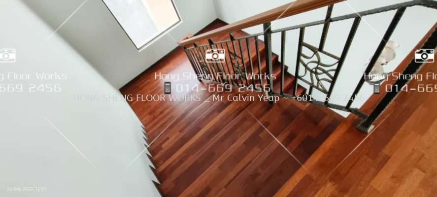 Timber Floor Staircase Polishing 