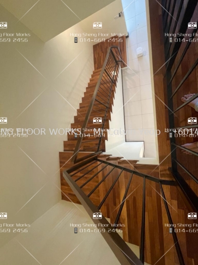 Timber Floor Staircase Polishing 