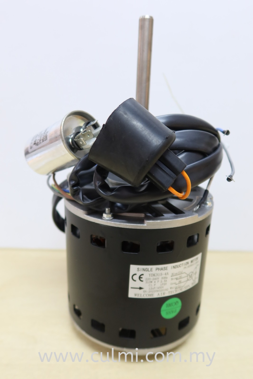 YDK315-4A (315W) FAN MOTOR (W/ 12UF CAP.) (240V/1PH/50HZ) 4P (P/N:S0390112S01)(SDFH032AW-AL)(WELCOME