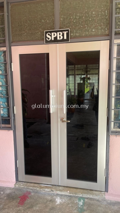 aluminum swing Door 2 panel