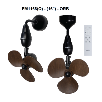 SAPPHIRE FM1168(Q) ORB - (16) CEILING  WALL FAN