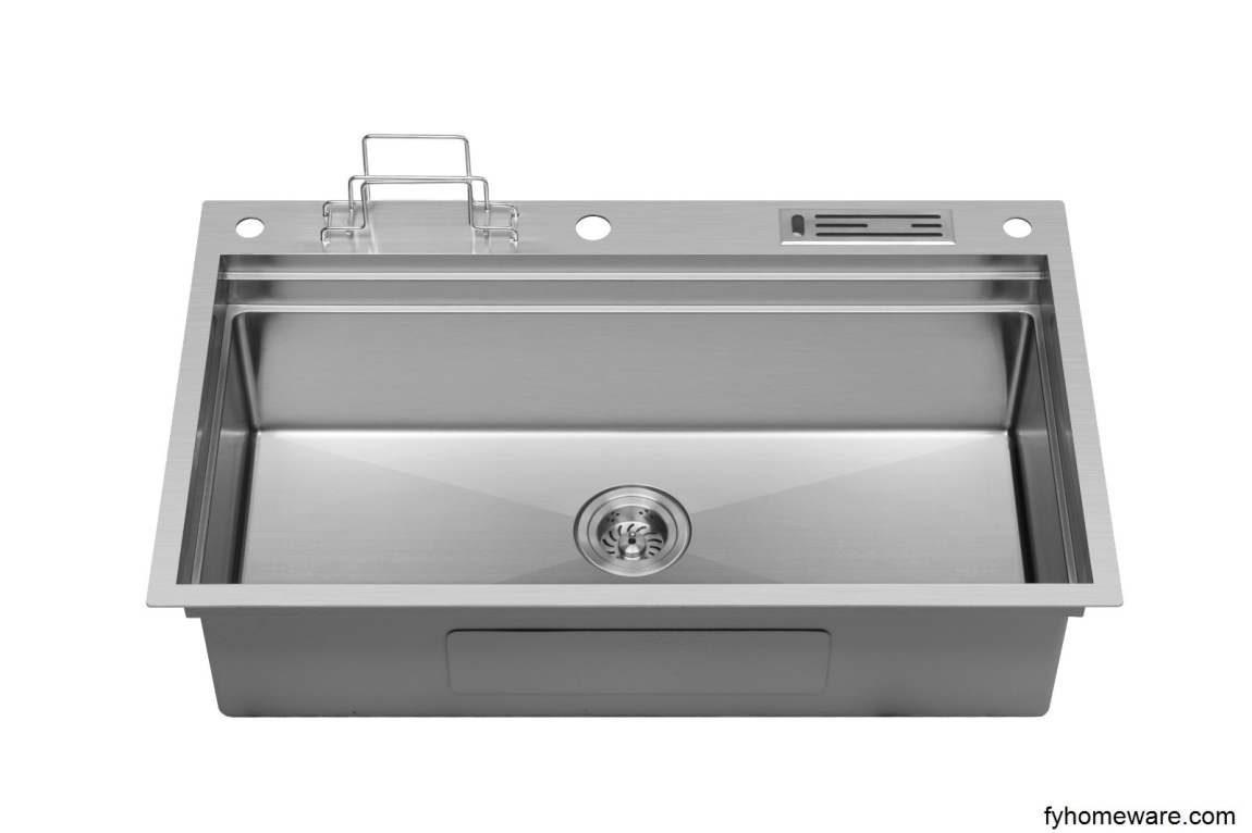 Sorento Stainless Steel 304 Kitchen Sink SRTKS8651 (2) Sinki Dipasang Bawah Sinki Dapur Carta Pilihan Warna Corak