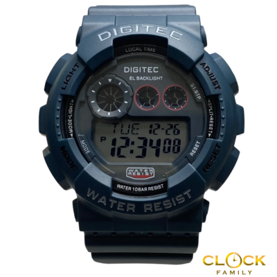 Digitec Digital Blue Pu Rubber Strap Men Watch DG-5021