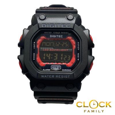 Digitec Digital Black Pu Rubber Strap Men Watch DG-5012