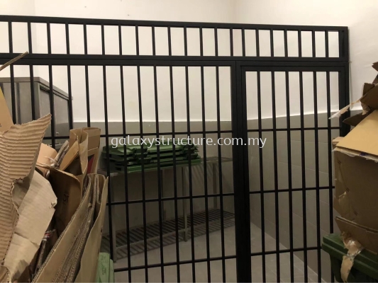 Progress done building condominium :To fabrication and install new mild steel powder coated door grille - Kuala Lumpur