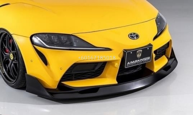 Toyota supra A90 front lip carbon fiber fit for add on upgrade new performance look brand new set