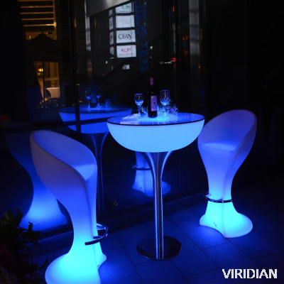 LED Cocktail Table and Chair - 4