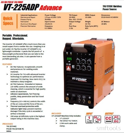 AUSTCORP WELDING TECHNOLOGY VT-225ADP Advance