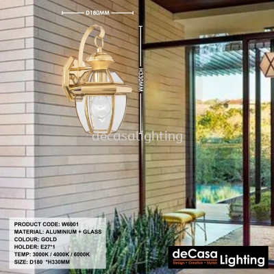 OUTDOOR WALL LIGHT (W6001)