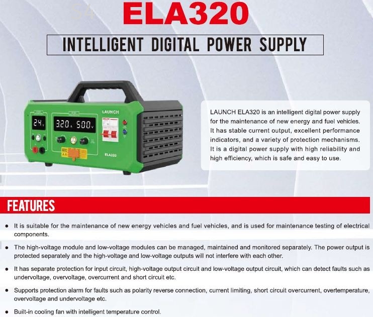 LAUNCH ELA320 | Intelligent Digital Power Supply For EV