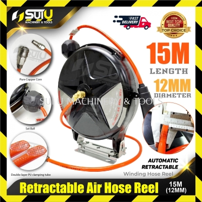 15M x 12MM Automatic Retractable Air Hose Reel