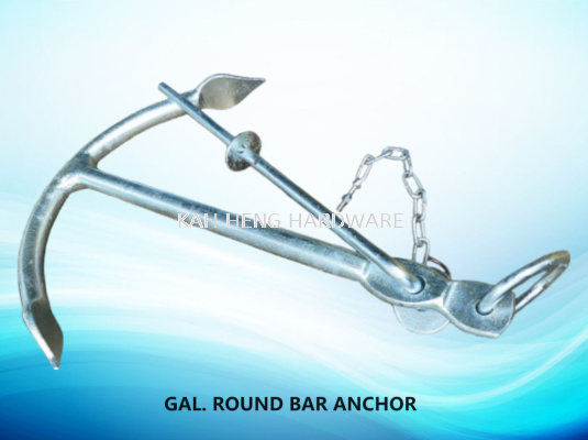 GAL. ROUND BAR ANCHOR