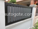  Aluminium wall fencing & Small manual Door