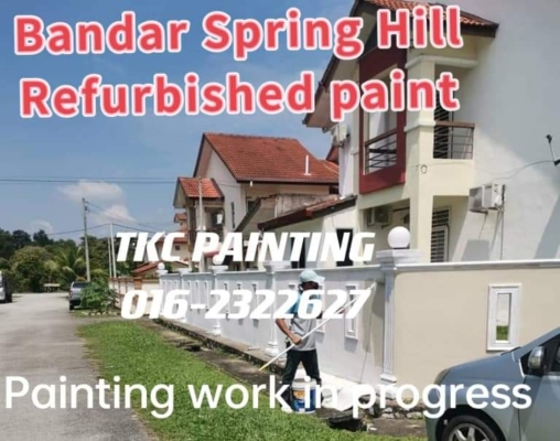 #Repainting project #Bandar Spring Hill.