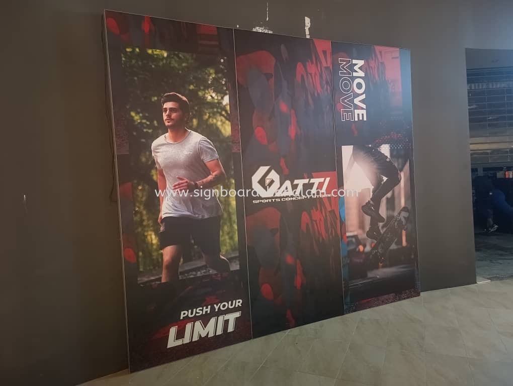 Gatti Sportwear Indoor Fabric Lightbox Signage at Puncak Jalil, Bukit Jalil, Bandar Kinrara, Seri Kembangan, Serdang, Kuala Lumpur.