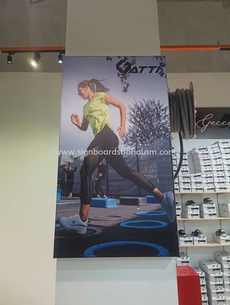 Gatti Sportwear Indoor Fabric Lightbox Signage at Puncak Jalil, Bukit Jalil, Bandar Kinrara, Seri Kembangan, Serdang, Kuala Lumpur.