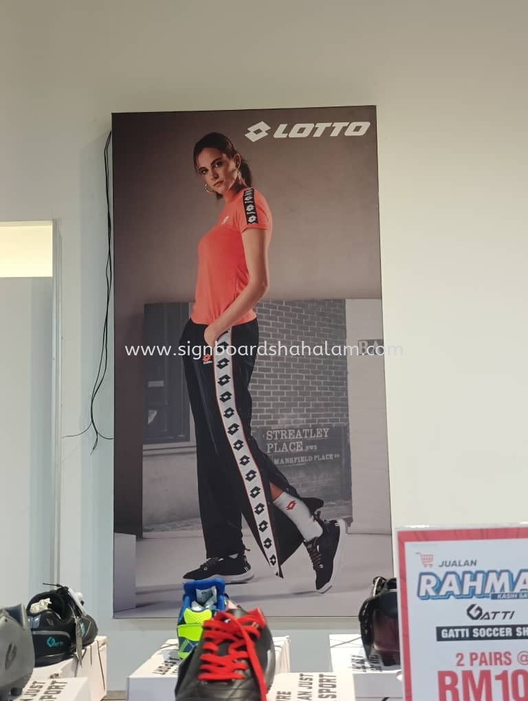 Gatti Sportwear Indoor Fabric Lightbox Signage at Puncak Jalil, Bukit Jalil, Bandar Kinrara, Seri Kembangan, Serdang, Kuala Lumpur.