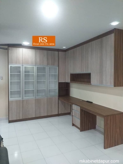 Custom Study Table With Cabinet Design Selangor & Negeri Sembilan