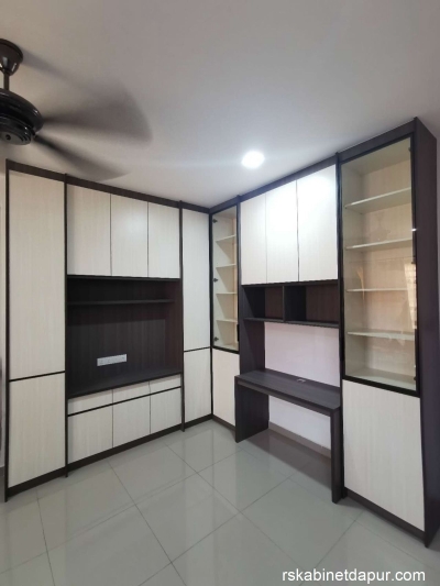 Custom Study Table With Cabinet Design Selangor & Negeri Sembilan