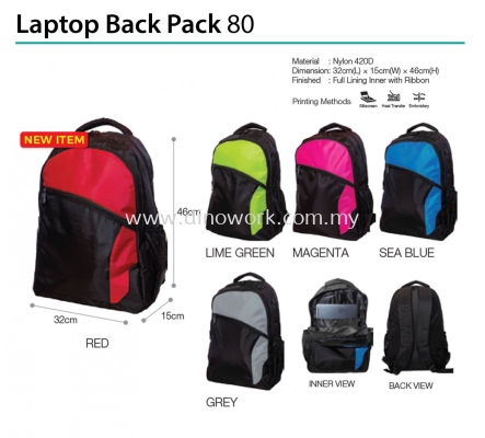 Laptop Back Pack 80