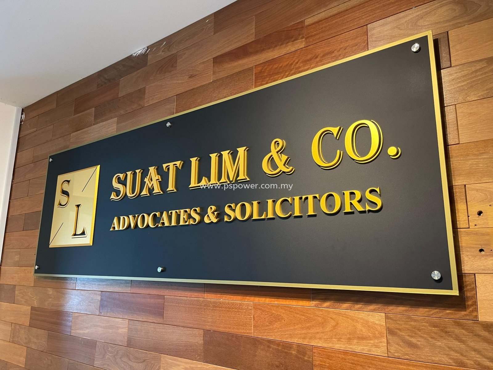 Indoor lawyer Firm office 3D signage