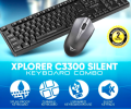 XPLORER C3300 SILENT KEYBOARD COMBO Keyboard Mouse Combo