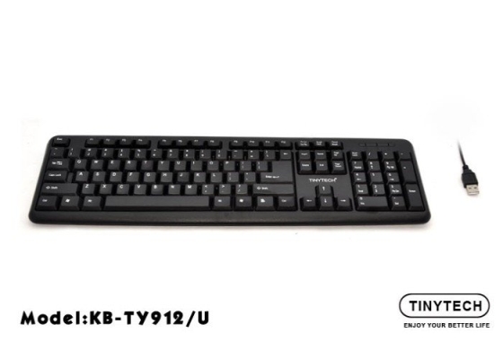 TINYTECH KB-TY912 USB COMPUTER KEYBOARD (BLACK)