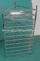 Stainless Steel Rice Steamer Rack, Cover 白钢蒸饭蒸炉架子，尖盖 Alat Kukus Nasi (Rak & Penutup)