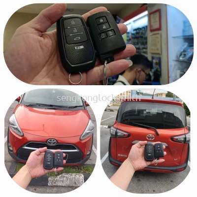 duplicate Toyota sienta car smart key remote control 