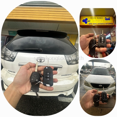 duplicate Toyota harrier car flip key remote control 