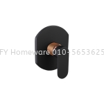 SORENTO SRTWT7433-RG Concealed Shower Mixer Tap Rose Gold   Matt Black
