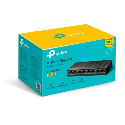 TP Link LS1008G 8-Port 10/100/1000Mbps Desktop Switch