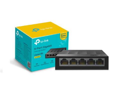 TP Link LS1005G 5-Port 10/100/1000Mbps Desktop Switch