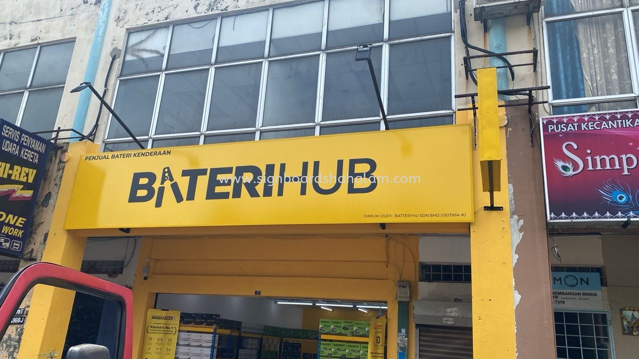 Bateri Hub Normal Signboard #3dledsignboard #3dboxup #3dsignboard #3dledboxup #signboard at Sungai Buloh, Kepong, Sentul, Mont Kiara, Kuala Lumpur(KL)