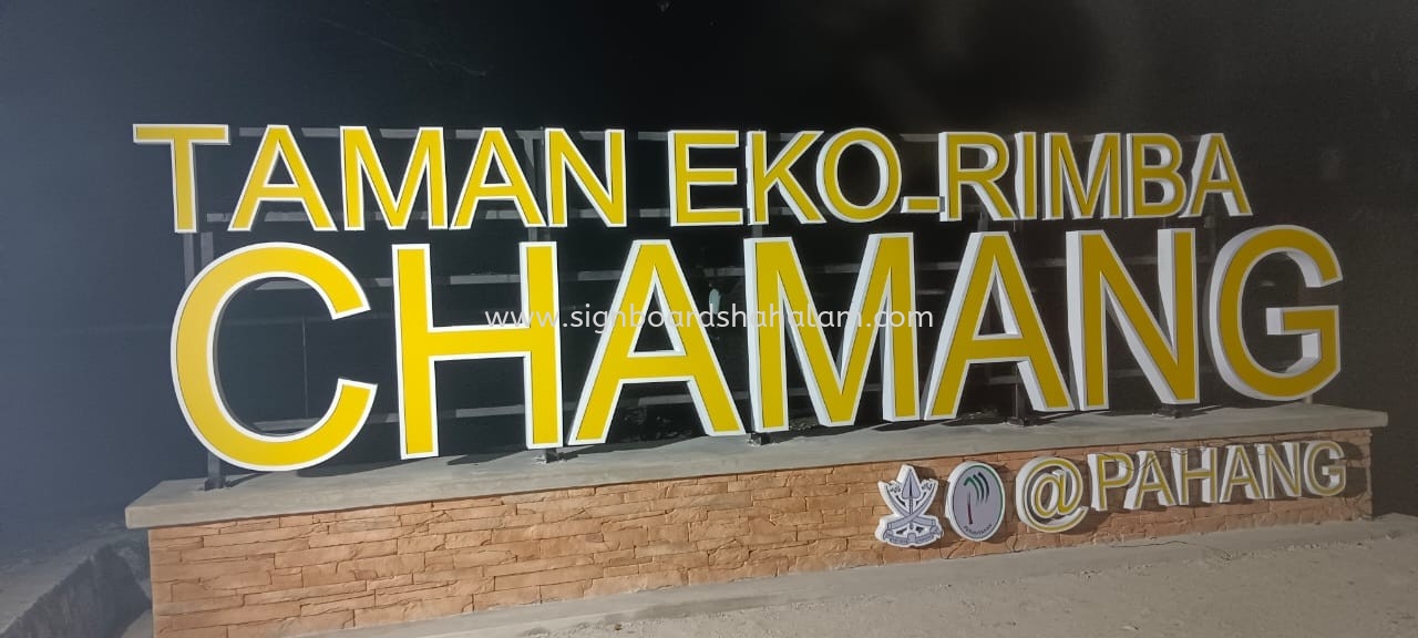 Taman Eko.Rimba Chamang Pahang 3D LED Frontlit Lettering Signage at 