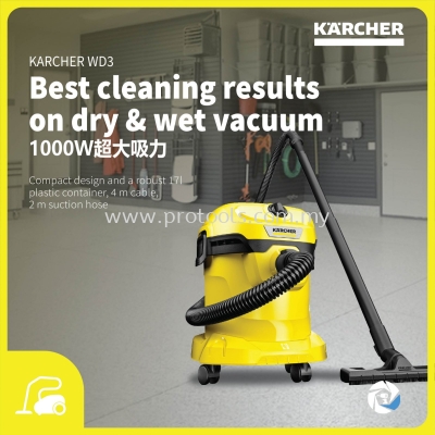 KARCHER WD 3 V-17/4/20 WET & DRY VACUUM CLEANER | 1.628-101.0